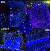 Гирлянда светодиодная "Сетка", 1.5x1,5 м, 120 LED, синий свет, от сети, IP44 