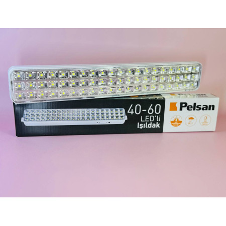 Акумуляторний переносний світлодіодний ліхтар Pelsan 60 LED, білий колір