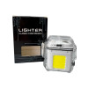 Багатофункціональна USB-запальничка з ліхтариком Lighter Classic Fashionable Колір: білий