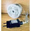 Світлодіодна гірлянда нитка-роса 100 м, 1000 LED, 220V, 1 режим, IP65, прозорий силіконовий провід, колір свічення синій