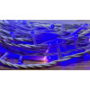 Світлодіодна гірлянда нитка 50 м, 500 LED, 220V, 1 режим, IP65, білий каучуковий провід, колір свічення синій
