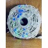 Світлодіодна гірлянда нитка 50 м, 500 LED, 220V, 1 режим, IP65, білий каучуковий провід, колір свічення rgb