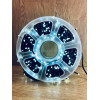 Світлодіодна гірлянда нитка 50 м, 500 LED, 220V, 1 режим, IP65, чорний каучуковий провід, колір свічення Холодний білий