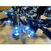 Вулична світлодіодна гірлянда «Бахрома» Icicle 10 м, 200 LED, біле світло, чорний провід