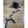 Светодиодная гирлянда нить 10 м, 100 LED, 220V, 1 режим, IP65, черный каучуковый провод, цвет свечения RGB