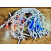 Вулична світлодіодна гірлянда «Бахрома» Icicle 10 м, 200 LED, RGB світло, білий провід