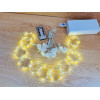 Гірлянда-штора світлодіодний дріт "Крапля роси" від USB з пультом, 360 LED, 3х3 м, світло тепле біле
