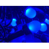 Світлодіодна гірлянда нитка 12.5 м 200 LED, 220V, 8 режимів, IP65, чорний каучуковий провід, колір свічення синій
