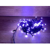 Світлодіодна гірлянда нитка 11 м 200 LED, 220V, 8 режимів, IP65, чорний каучуковий провід, колір свічення білий