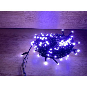 Світлодіодна гірлянда нитка 11 м 200 LED, 220V, 8 режимів, IP65, чорний каучуковий провід, колір свічення білий. Photo 3