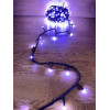 Світлодіодна гірлянда нитка 11 м 200 LED, 220V, 8 режимів, IP65, чорний каучуковий провід, колір свічення білий