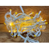 Світлодіодна гірлянда нитка 4.5 м 100 LED, 220V, 8 режимів, IP65, білий каучуковий провід, колір свічення білий