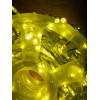 Світлодіодна гірлянда нитка 50 м, 500 LED, 220V, 1 режим, IP65, білий каучуковий провід, колір свічення теплий білий