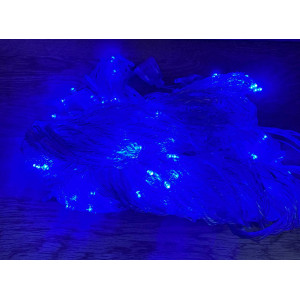 Світлодіодна гірлянда штора-водоспад від мережі 2х2 м, 240 LED, світло rgb. Photo 3