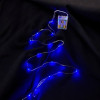 Світлодіодна гірлянда нитка Крапля роси 10 м, 100 LED, на батарейках, колір свічення синій