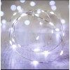 Світлодіодна гірлянда нитка Крапля роси 10 м, 100 LED, на батарейках та usb, колір свічення білий