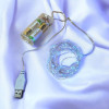 Світлодіодна гірлянда нитка Крапля роси 20 м, 200 LED, на батарейках та usb, колір свічення білий