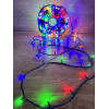 Світлодіодна гірлянда нитка 50 м, 500 LED, 220V, 1 режим, IP65, чорний каучуковий провід, колір свічення RGB