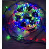 Світлодіодна гірлянда нитка 50 м, 500 LED, 220V, 1 режим, IP65, чорний каучуковий провід, колір свічення RGB
