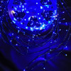 Світлодіодна гірлянда нитка 50 м, 500 LED, 220V, 1 режим, IP65, чорний каучуковий провід, колір свічення синій