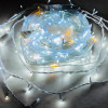 Світлодіодна гірлянда нитка 50 м, 500 LED, 220V, 1 режим, IP65, білий каучуковий провід, колір свічення білий
