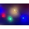 Гірлянда штора мішура «Крапля Роси» 3×3 м, 800 LED, RGB світло, USB, з пультом.