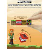 Магнітний блочний конструктор у стилі Minecraft (Майнкрафт) "Цвітіння сакури" 128 деталей для дітей від 3 років