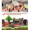Магнітний блочний конструктор у стилі Minecraft (Майнкрафт) "Цвітіння сакури" 128 деталей для дітей від 3 років