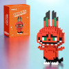 Конструктор 3D BRICKS "Мульт герої" Лабубу LABUBU 11 см Червоний