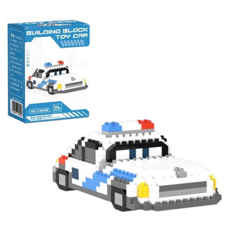 Конструктор 3D Building Block Toy Car  “Мульт герои” Тачки Шериф 5х10 см 