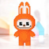 Конструктор Magic Blocks “LABUBU Лабубу” 33 см Колір: оранжевий