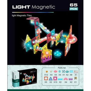 Конструктор магнітний Magnetic DIY СН1171 65 елементів з кульками Різнокольоровий. Photo 2
