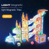 Конструктор магнітний Magnetic з підсвічуванням DIY СН1224 93 елементи "Лабіринт" Різнокольоровий