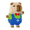 3D Конструктор Magic Blocks Капибара в синем костюме, 14 см