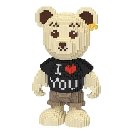 Конструктор Magic Blocks у вигляді ведмедика Тедді "I love you" 40 см