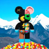 Конструктор Magic Blocks у вигляді ведмедика Bearbrick "Dissected Companion" 50 см