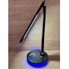 Настольная светодиодная лампа LEMANSO LMN43009 с RGB-подсветкой – 12W, черная