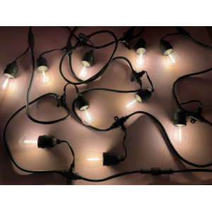 Гірлянда Вінтаж 10 м з лампочками E27 – вулична LED гірлянда IP65. Photo 2